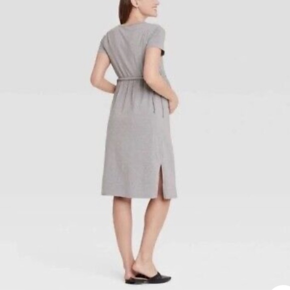 (XL)- Isabel Maternity by Ingrid & Isabel Women's Tie Waist Dress - Picture 2 of 11